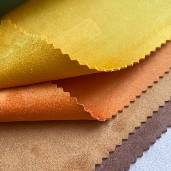 100% Polyester Double Faces Suede Tissu Microfibre 39colors Textile Stock Tissu d'ameublement automobile Matériau décoratif pour Canapé Meubles Canapé (2288)